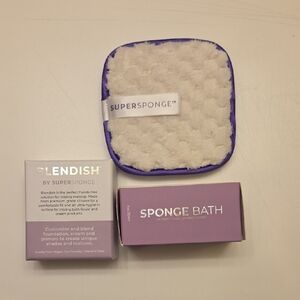 18 SuperSponge Cleansing Pads, Blendish, and Sponge Bath Set